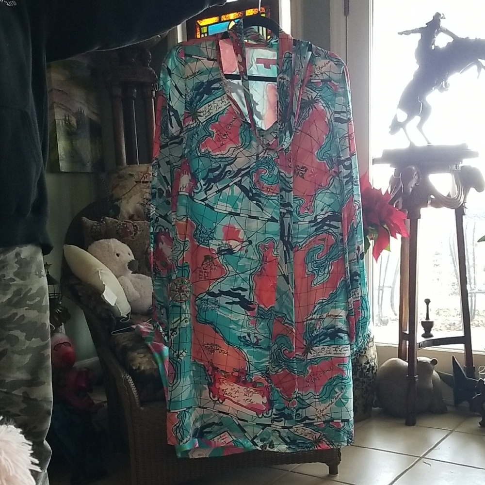 Colorful Abstract Print Dress